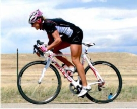 Jenny on bike